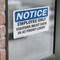 Signmission Employees Only Visitors Must Sign, Vinyl Decal, 7in W x 5in L, 2PK OS-2PACK-NS-D-57-L-12006 - alternate 4